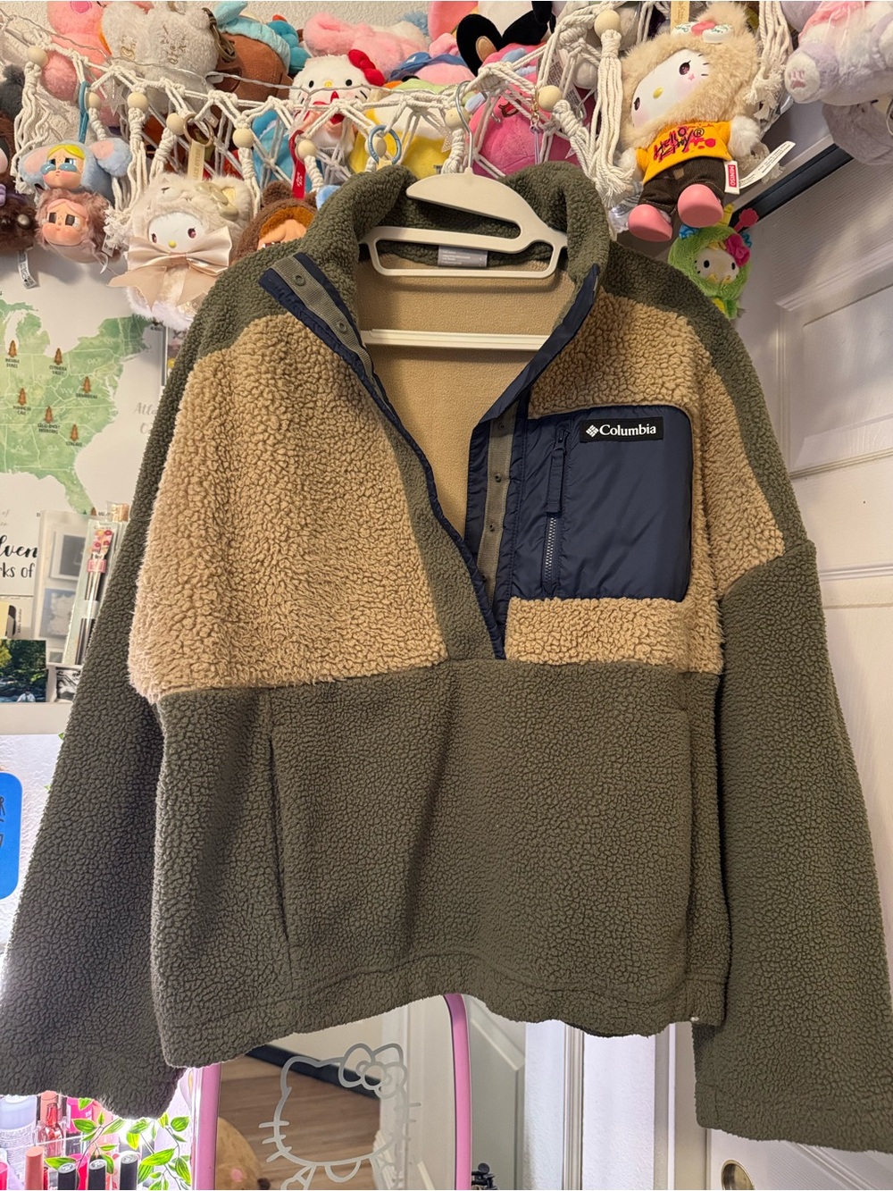 Columbia Sportswear Women's Green and Khaki Jacket